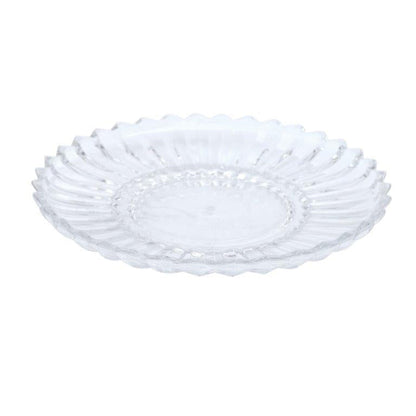 Crystal Glass Round 2 Tier Cake Stand