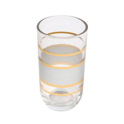 Moroccan Design Silver Drinking Glass Tumblers Set of 12 Pcs 6.5*12/7.5*15 cm