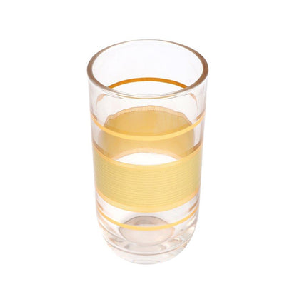 Moroccan Design Gold Drinking Glass Tunblers Set of 12 Pcs 6.5*12/7.5*15 cm