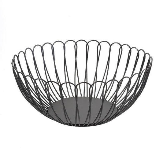 Black Metal Fruit Basket 25*10 cm