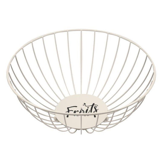 White Metal Fruit Basket 28*13 cm