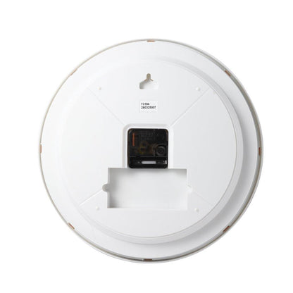 Minimalist Design Light Grey Round Analog Wall Clock 33 cm