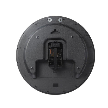 Decorative Black Round Analog Wall Clock with Pendulum 35*76 cm