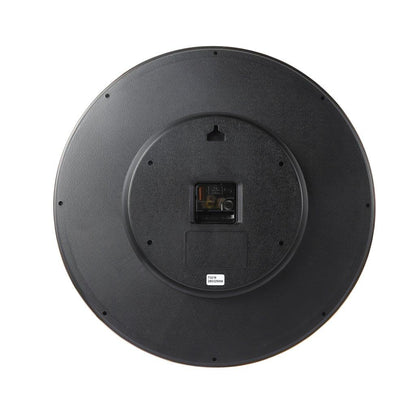 Minimalist Design Black Round Analog Wall Clock 46 cm