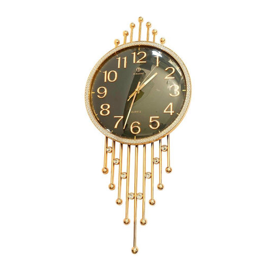 Abstract Design Black Round Analog Wall Clock 73.5*32 cm