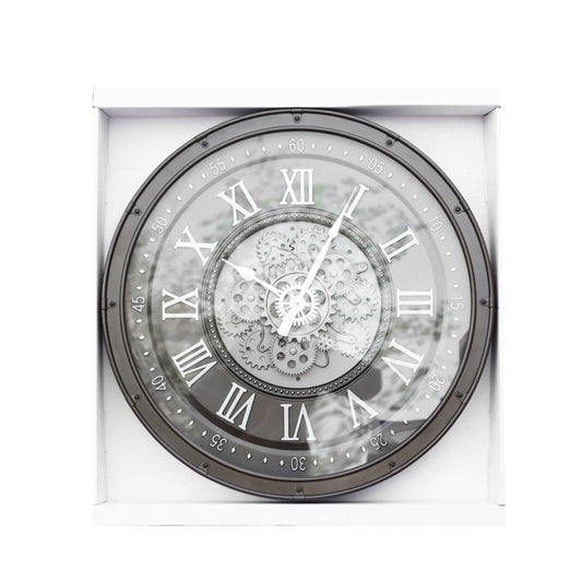 Decorative Mechanical Display Analog Wall Clock 60 cm