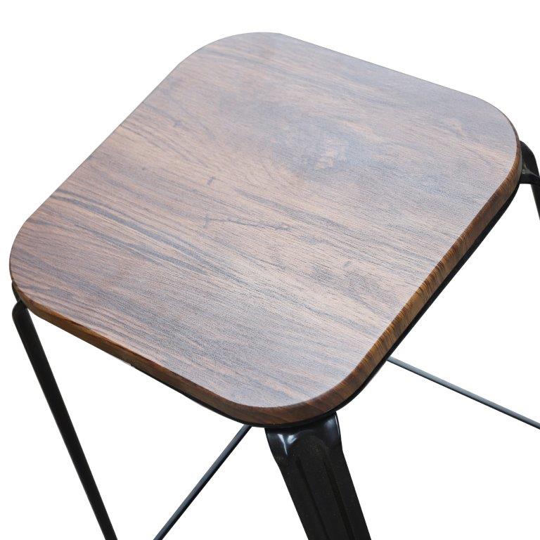MDF Top Round Portable Chair Kitchen Stool 27*27*45 cm