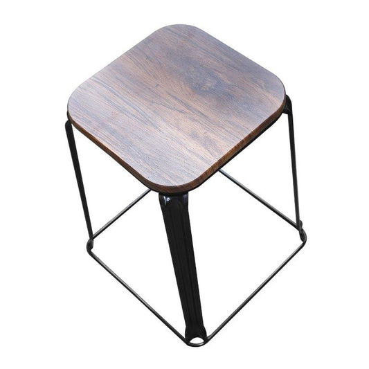 MDF Top Round Portable Chair Kitchen Stool 27*27*45 cm