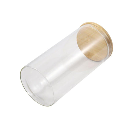 Airtight Bamboo Lid Glas Condiment Seasoning Jar 1300 ml