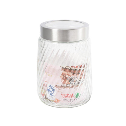 Glass Canister Set of 3 Pcs 10*12.5/10*16/10*20.5 cm