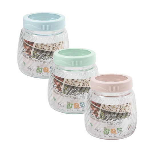 MultipurposeAirtight Glass Storage Jar 9*14.5 cm