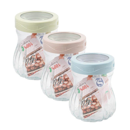 MultipurposeAirtight Glass Storage Jar 9.5*12 cm