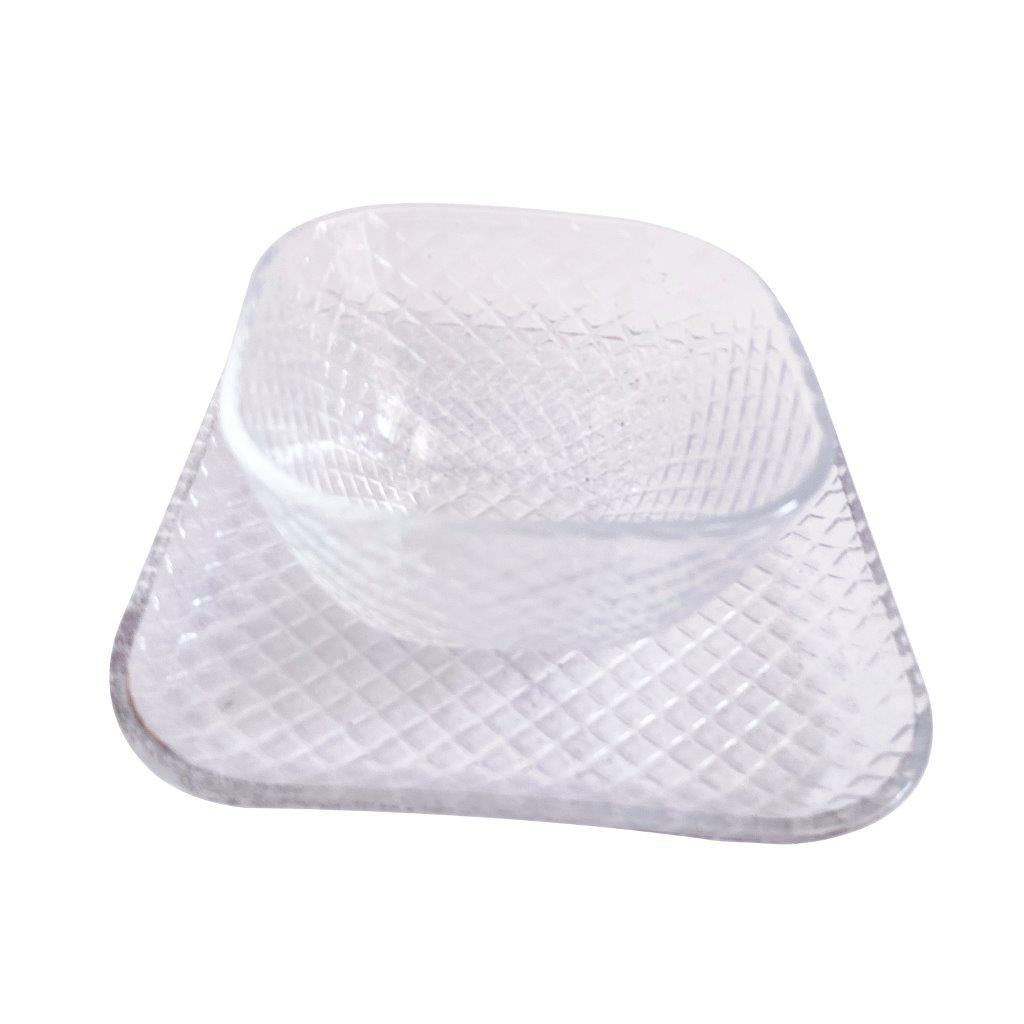 Crystal Glass Ice Cream and Dessert Bowl and Plate Set of 12 Pcs 10.5*5.2/15 cm