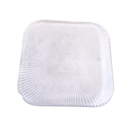 Crystal Cut Glass Appetizer Dish Dessert Plate Set of 7 Pcs 15*26.5 cm