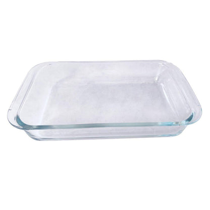 Heat Resistant Rectangle Glass Baking Dish Set of 3 Pcs 2.2/1.6/1L
