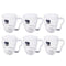 Premium Lead Free Glass Tea Cup Set of 6 Pcs 410 ml