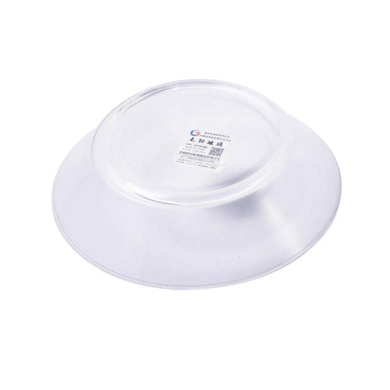 Premium Lead Free Glass Saucer Glass Plate Set of 6 Pcs 17*14 cm