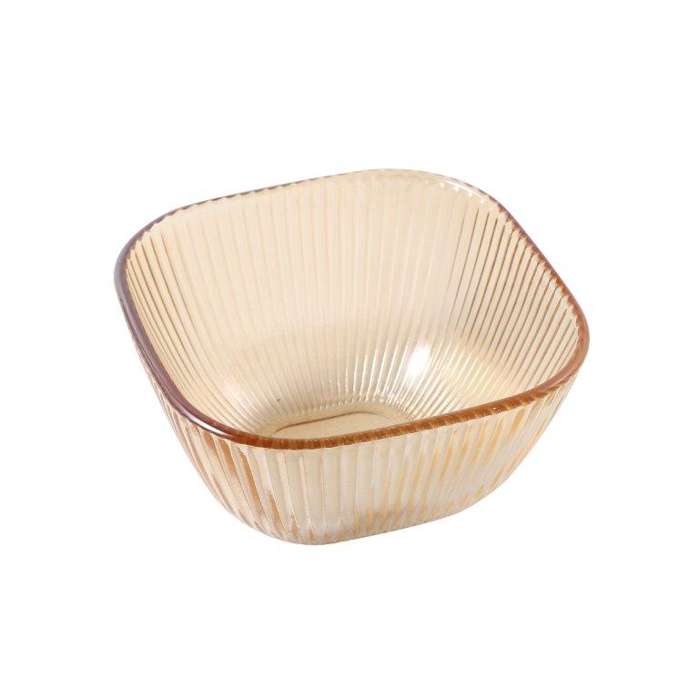 Crystal Glass Ice Cream and Dessert Bowl with Saucer Set of 12 Pcs 10*6.5/15.5*1.5 cm