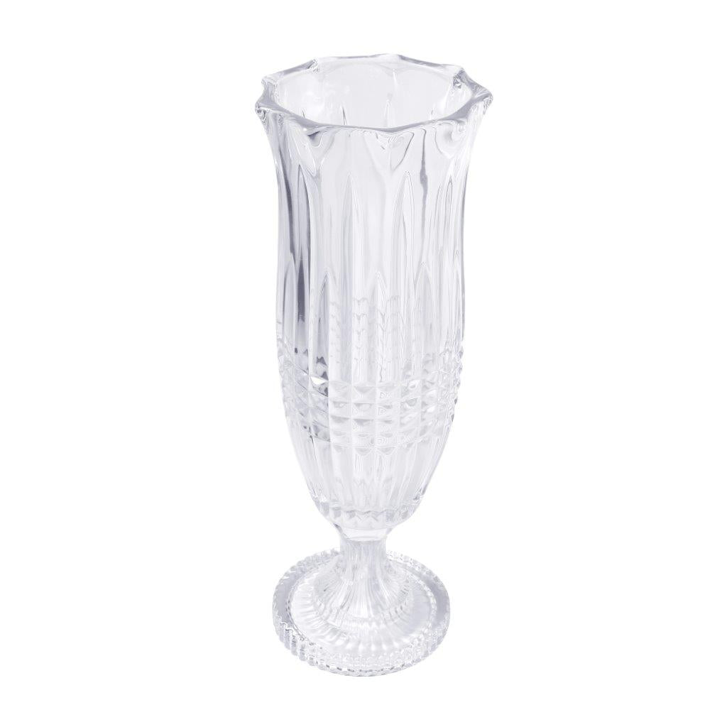 Decorative Centrepiece Crystal Glass Tabletop Flower Vase Assorted Collection 14*40 cm