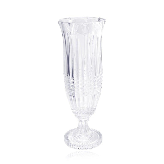 Decorative Centrepiece Crystal Glass Tabletop Flower Vase Assorted Collection 14*40 cm