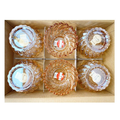 Crystal Glass Ice Cream and Dessert Bowl Set of 6 Pcs 150 ml **