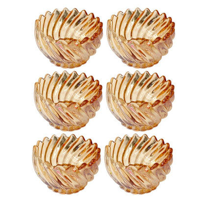 Crystal Glass Ice Cream and Dessert Bowl Set of 6 Pcs 150 ml **