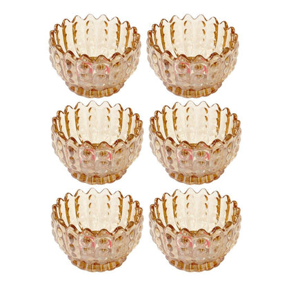 Crystal Glass Ice Cream and Dessert Bowl Set of 6 Pcs 150 ml **