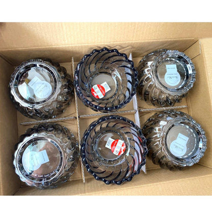 Crystal Glass Ice Cream and Dessert Bowl Set of 6 Pcs 150 ml **