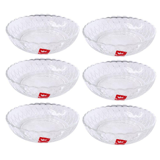 Crystal Glass Ice Cream and Dessert Bowl Set of 6 Pcs 340 ml **