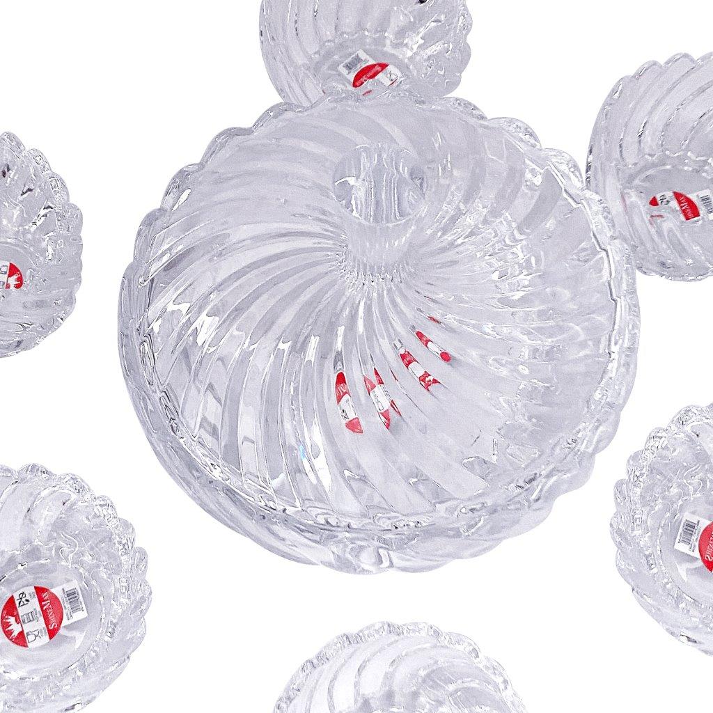 Crystal Cut Glass Ice Cream and Dessert Bowl Set of 6 Pcs ** Inspect Actual 1100+1300 ml