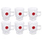 Premium Lead Free Glass Tea Cup Set of 6 Pcs 164 ml