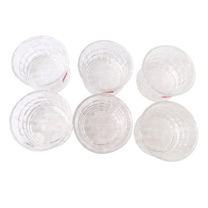 Crystal Glass Ice Cream and Dessert Bowl Set of 6 Pcs 120 ml **