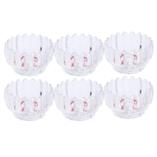 Crystal Glass Ice Cream and Dessert Bowl Set of 6 Pcs 243ML