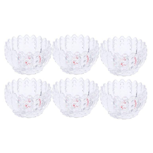 Crystal Glass Ice Cream and Dessert Bowl Set of 6 Pcs 243ML
