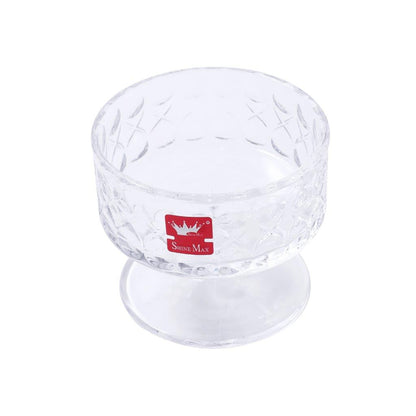 Crystal Glass Ice Cream and Dessert Bowl Set of 6 Pcs 180 ml