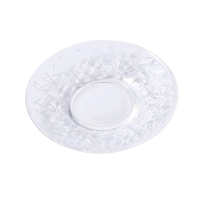 Premium Clear Glass Tea cup with Saucer Set of 6 Pcs 11/110 ml