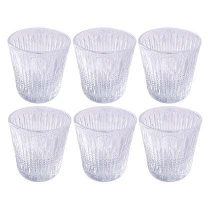 Premium Lead Free Glass Tumblers Set of 6 Pcs 270 ml
