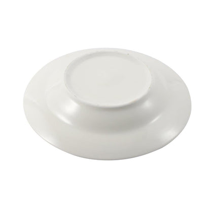White Ceramic Floral Print Tableware Round Serving Dish Plate 6''