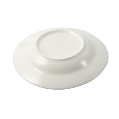 White Ceramic Floral Print Tableware Round Serving Dish Plate 6''
