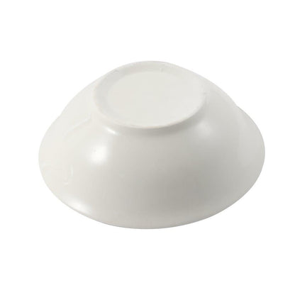 White Ceramic Floral Print Tableware Round Serving Dish Bowl 6''