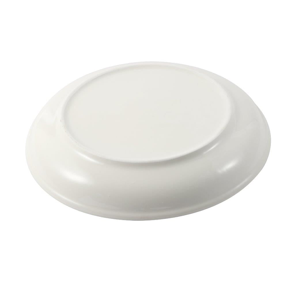 White Ceramic Floral Print Tableware Round Serving Dish Plate 7''