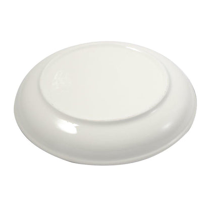 White Ceramic Floral Print Tableware Round Serving Dish Plate 12''