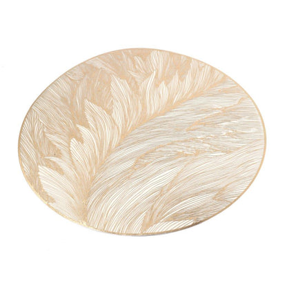 Deco Round Abstract Pattern Plastic Dining Table Placemat 38 cm