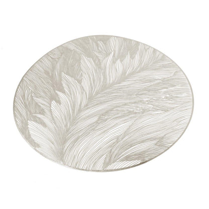 Deco Round Abstract Pattern Plastic Dining Table Placemat 38 cm