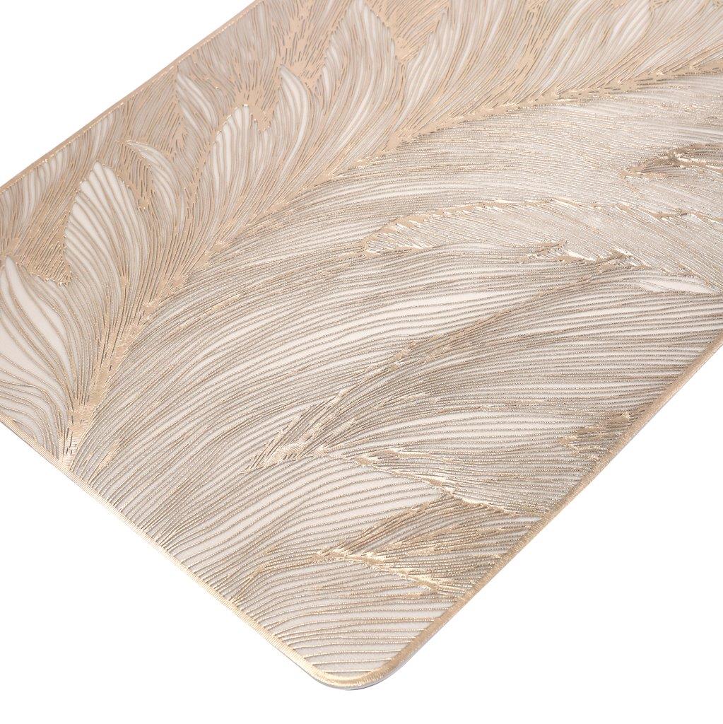 Deco Rectangle Abstract Pattern Plastic Dining Table Placemat 30*45 cm