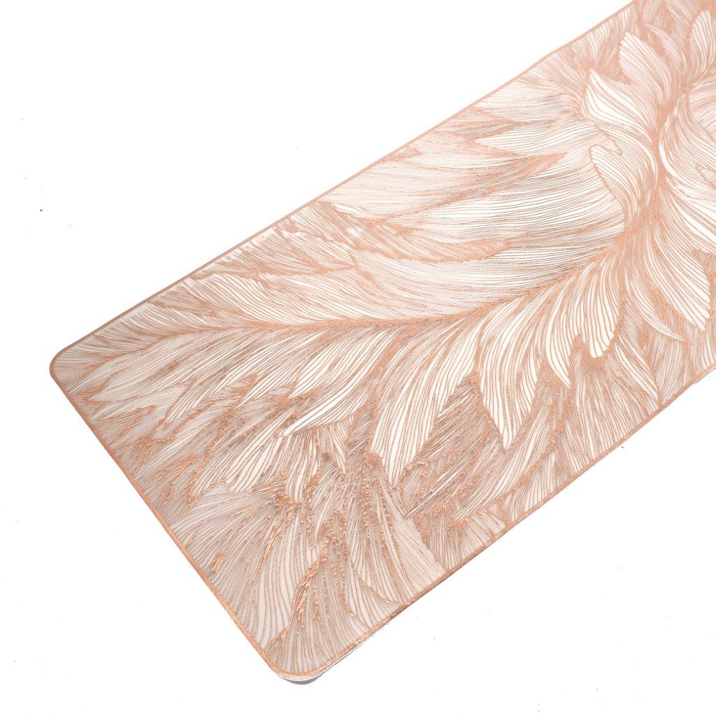 Deco Rectangle Abstract Pattern Plastic Dining Table Placemat 33*90 cm