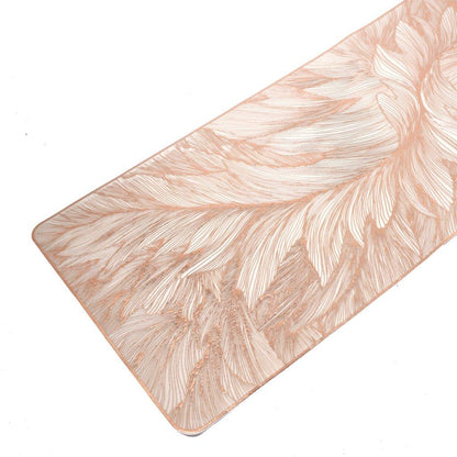 Deco Rectangle Abstract Pattern Plastic Dining Table Placemat 33*90 cm