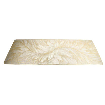 Deco Rectangle Abstract Pattern Plastic Dining Table Placemat 33*90 cm
