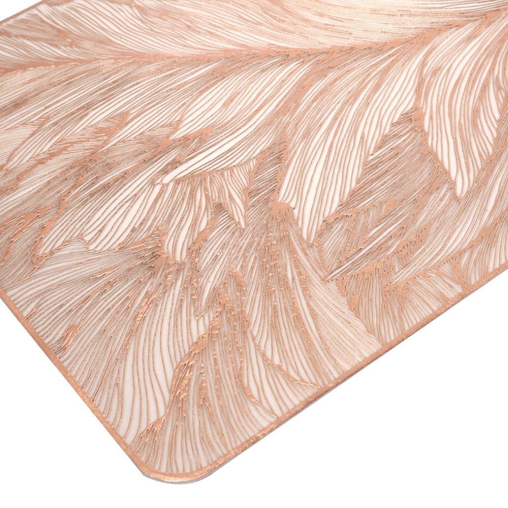Deco Rectangle Abstract Pattern Plastic Dining Table Placemat 33*90 cm