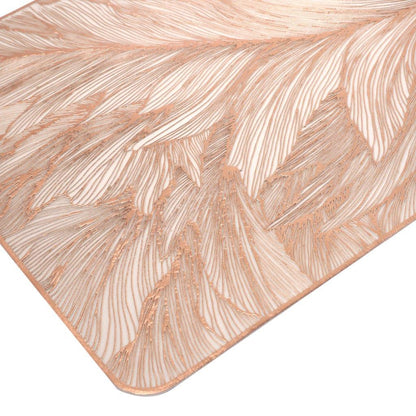 Deco Rectangle Abstract Pattern Plastic Dining Table Placemat 33*90 cm